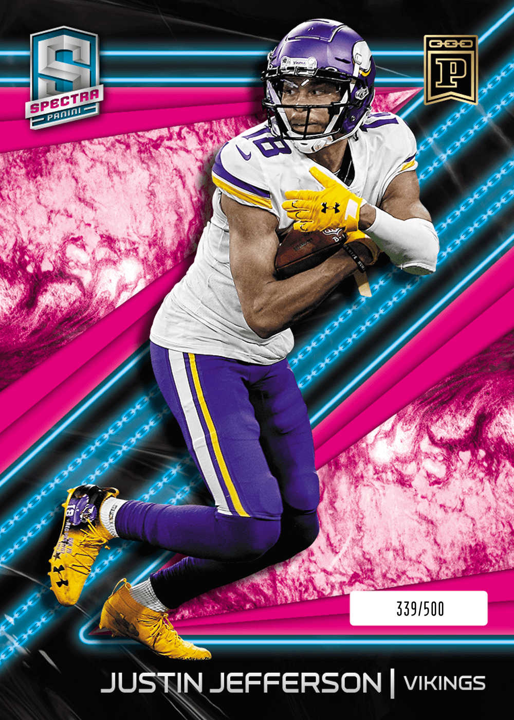 Shop Justin Jefferson 21 NFL Prizm NFT Digital Trading Cards