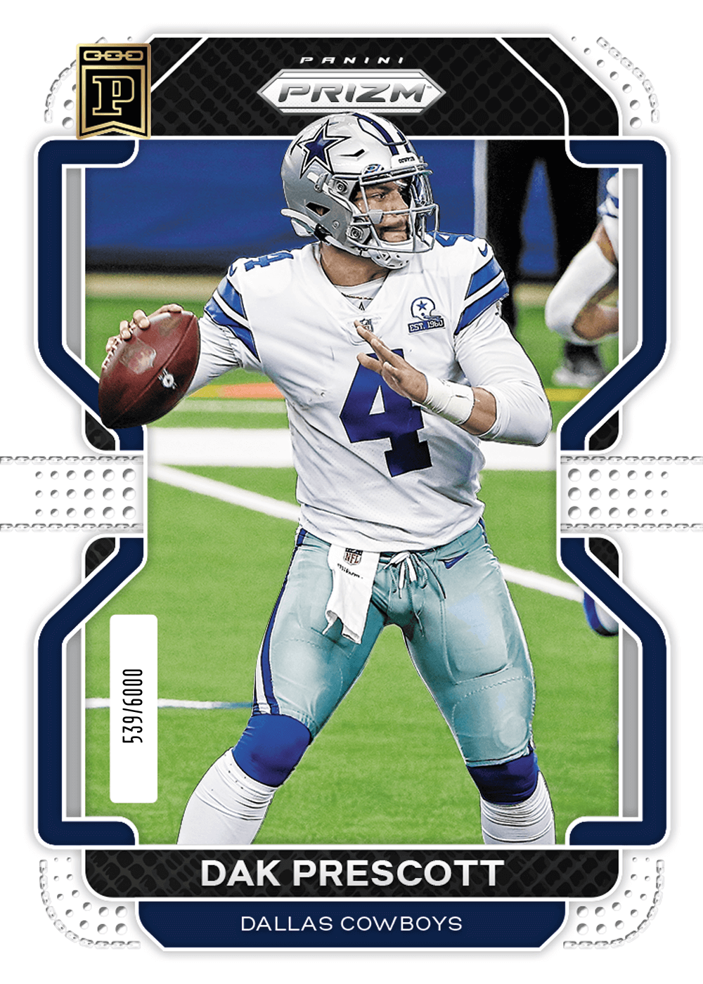 Dak Prescott Dallas Cowboys Fanatics Exclusive Parallel Panini Instant NFL Week 18 Prescott's Personal Best Sets New Franchise Record Single Trading