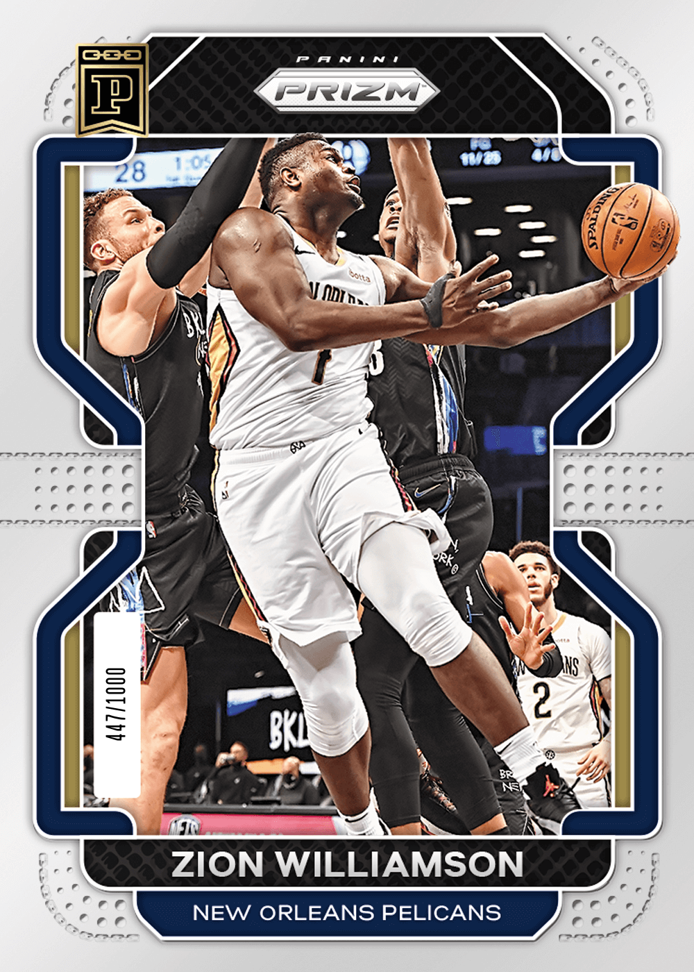 2020-21 Panini Prizm #185 Zion Williamson New Orleans Pelicans NBA  Basketball Trading Card