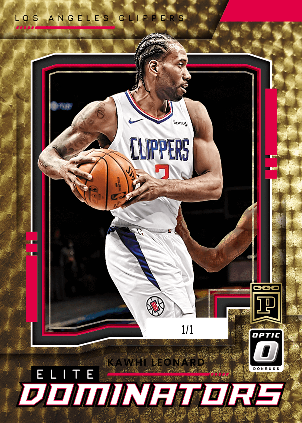 Shop Kawhi Leonard 21-22 NBA Donruss Optic Elite Dominators Gold Vinyl NFT  Digital Trading Cards | Panini America