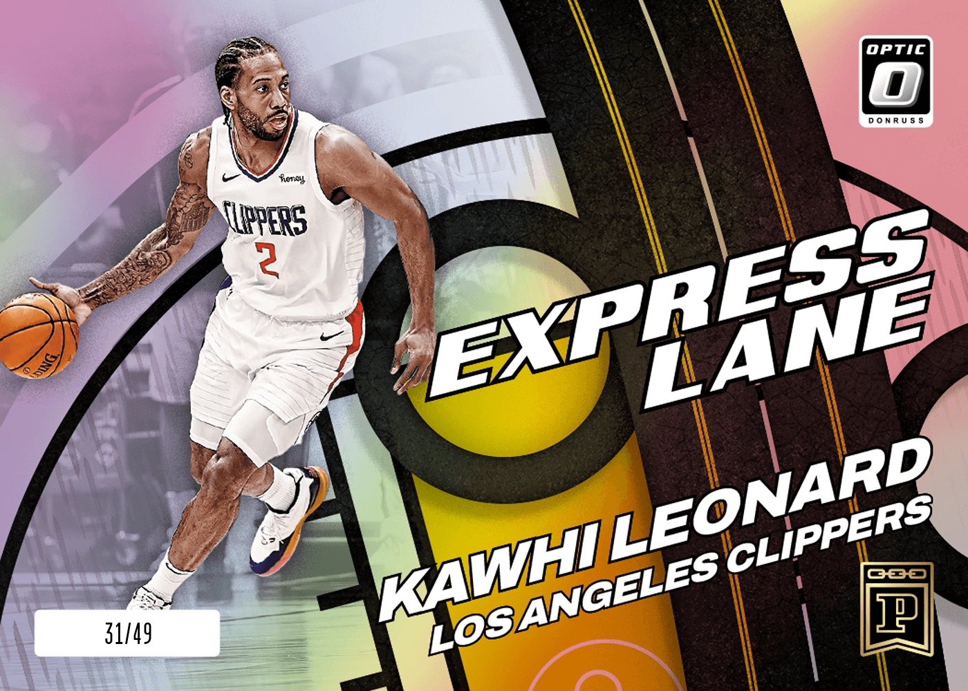 Shop Kawhi Leonard 21-22 NBA Donruss Optic Express Lane Holo NFT