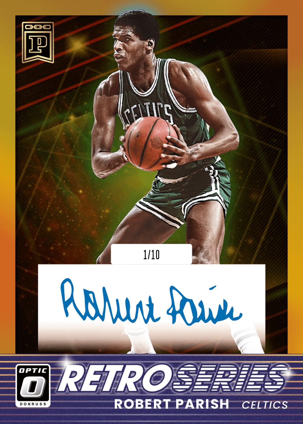Shop Robert Parish 21-22 NBA Donruss Optic Retro Series Signatures Gold NFT  Digital Trading Cards | Panini America