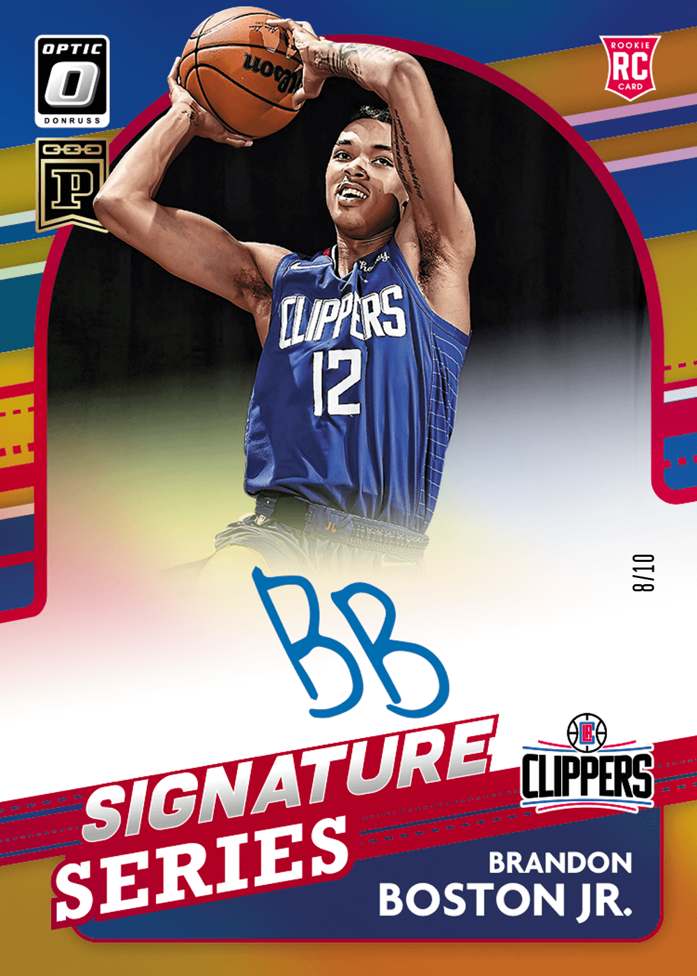 Shop Brandon Boston Jr. 21-22 NBA Donruss Optic Signature Series 