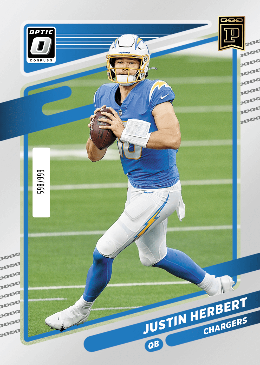 NFL Player Pop! Figure Trading Card Justin Herbert Chargers