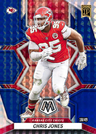 2022 Mosaic Football Base #99 Chris Jones - Kansas City Chiefs