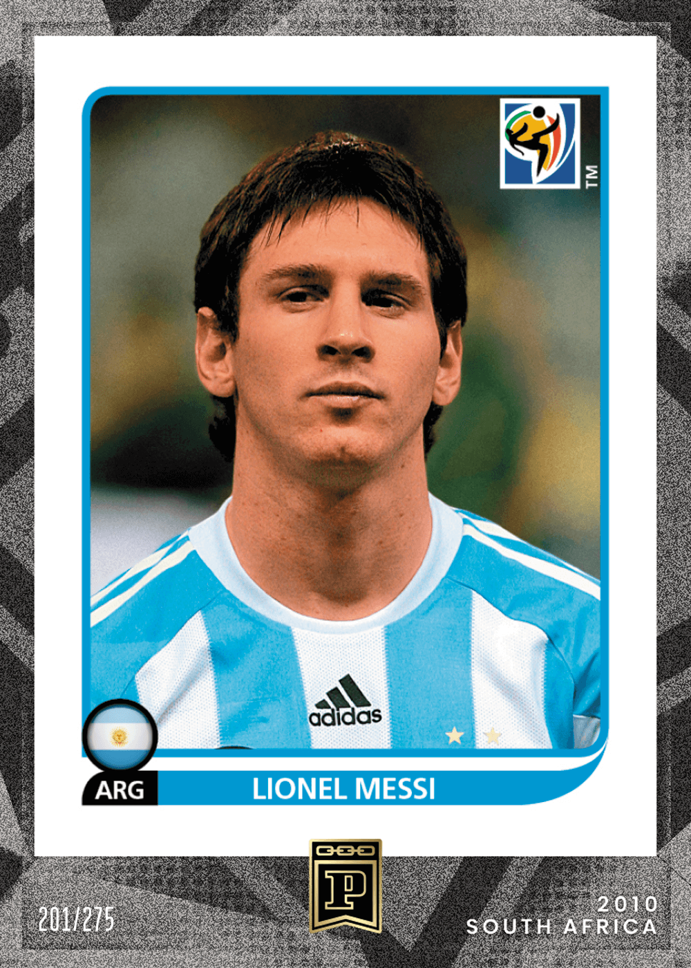 Lionel Messi NFT FIFA World Cup Saga Stickers | Panini America