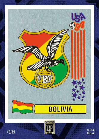 image of 2023 Panini NFT FIFA World Cup Saga Stickers - 1994 USA Blue #63 - Bolvia - [45/49]