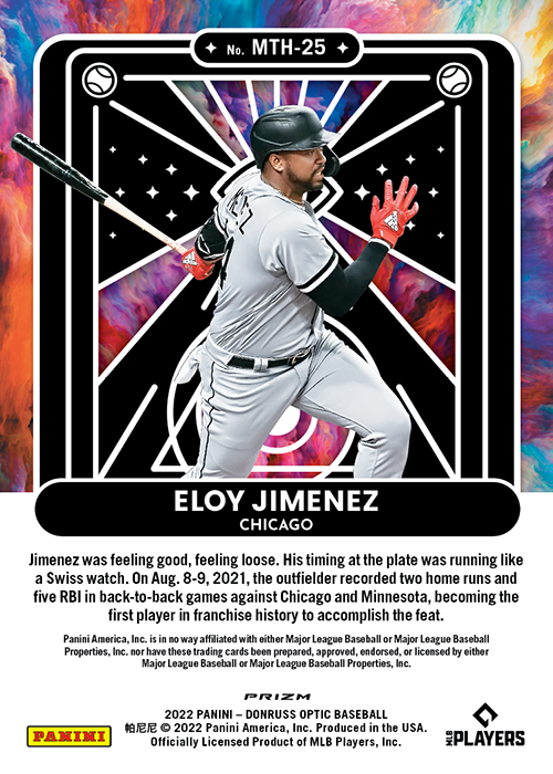 Shop Eloy Jimenez 2022 Donruss Optic Mythical Holo NFT Digital Trading  Cards