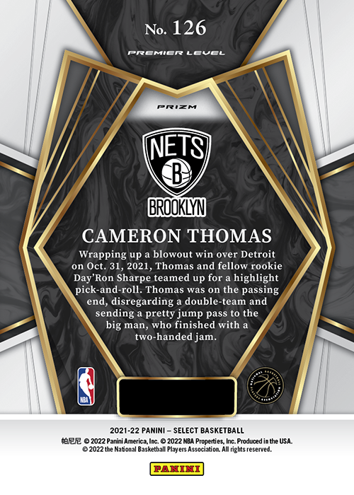 Cameron Thomas NBAカード 01/10 売れ筋オンライン homma-consulting.jp