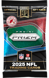 image of 2025 Panini NFT Prizm Gold-Green Sparkles Football Packs