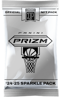 image of 2024-25 Panini NFT Prizm Basketball Green & Gold Sparkles Packs