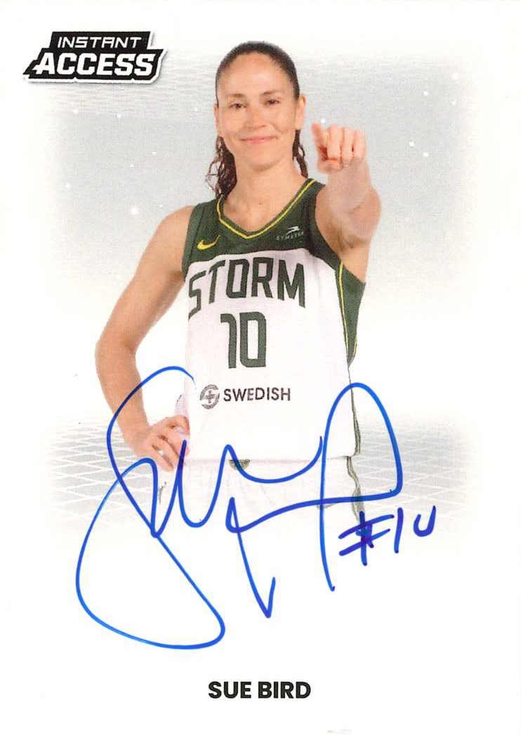 Detailed Image of Sue Bird - 2026 Panini WNBA Instant Access Autographs - Base /30