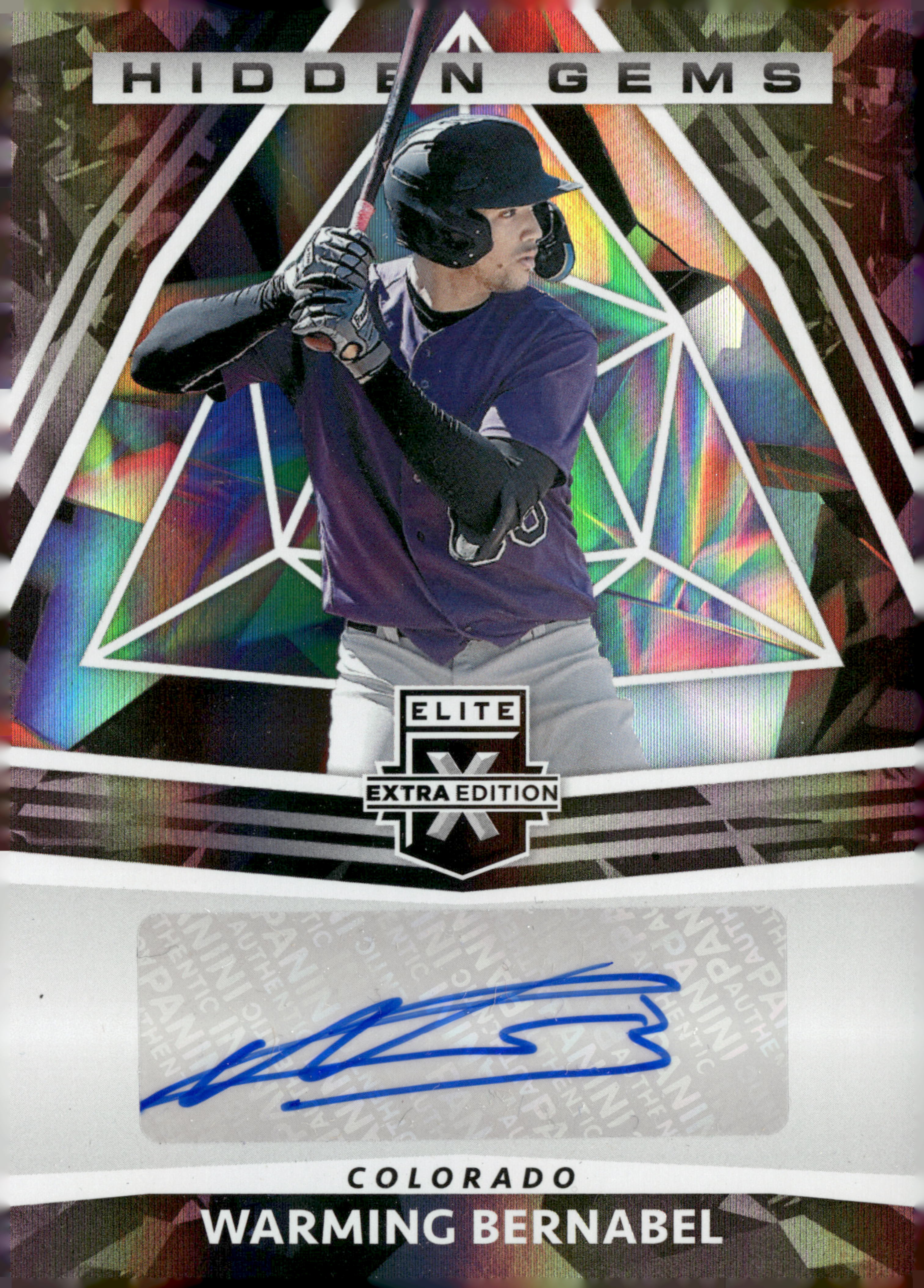 Product image for - Warming Bernabel - 2022 Donruss Elite Extra Edition Hidden Gems Black Hidden Gem