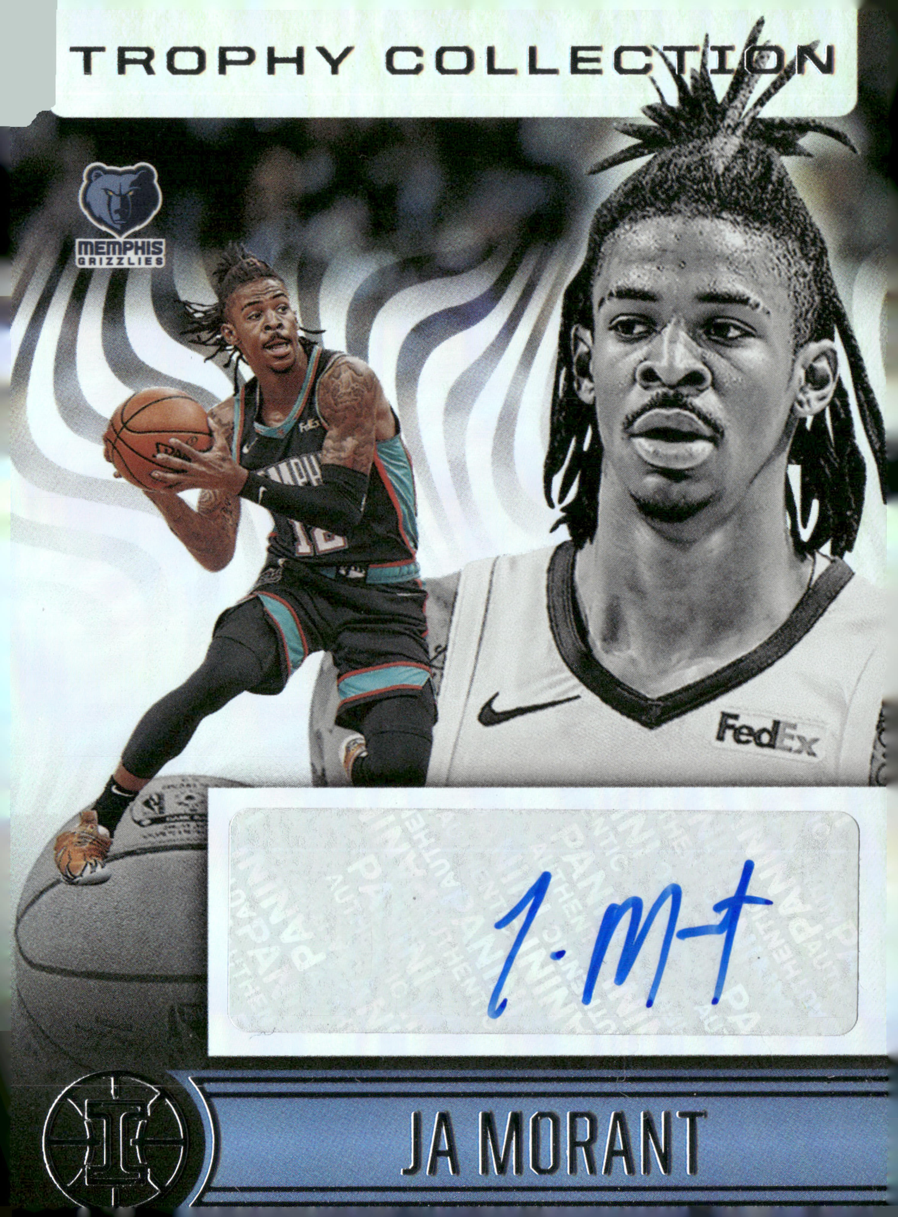 Ja Morant - 2020-21 Illusions Trophy Collection Signatures