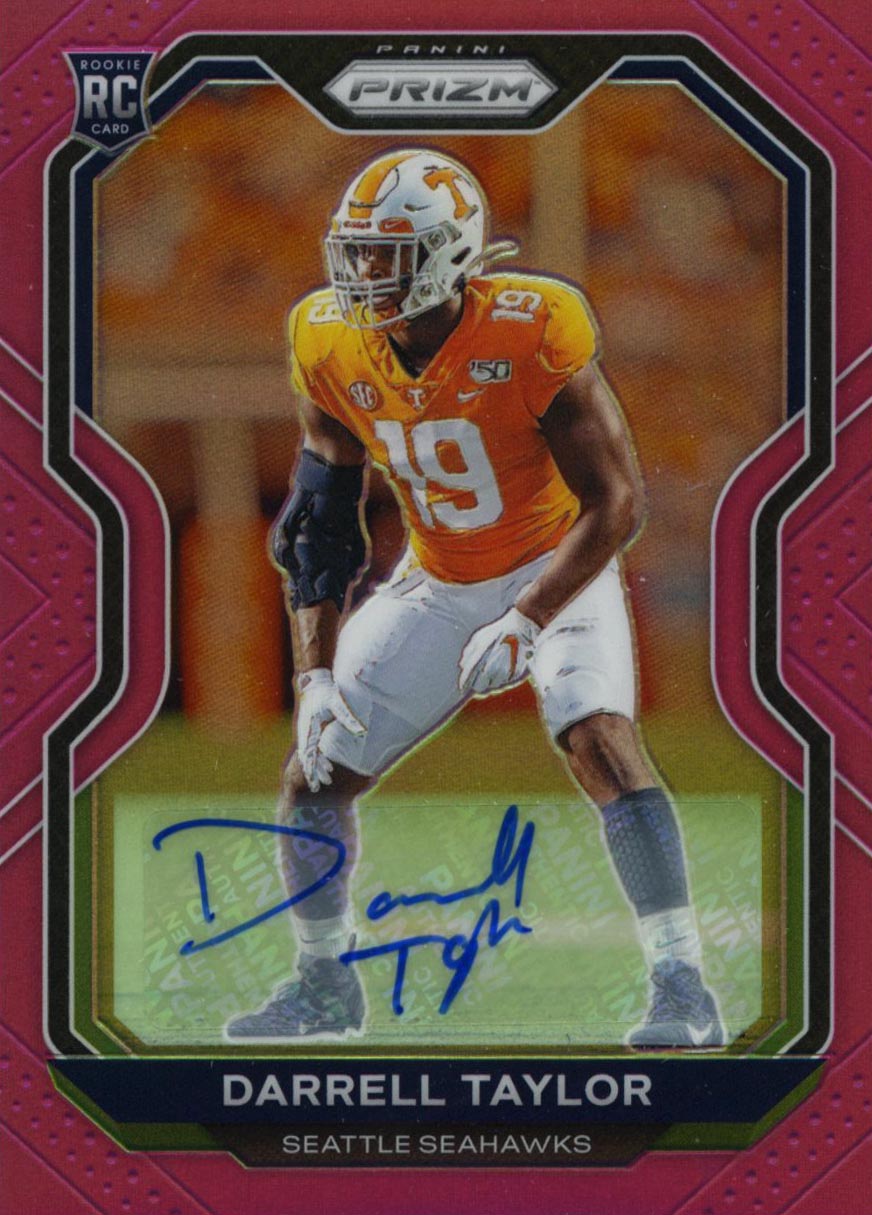 Darrell Taylor - 2020 Prizm Rookie Autographs Prizm Pink