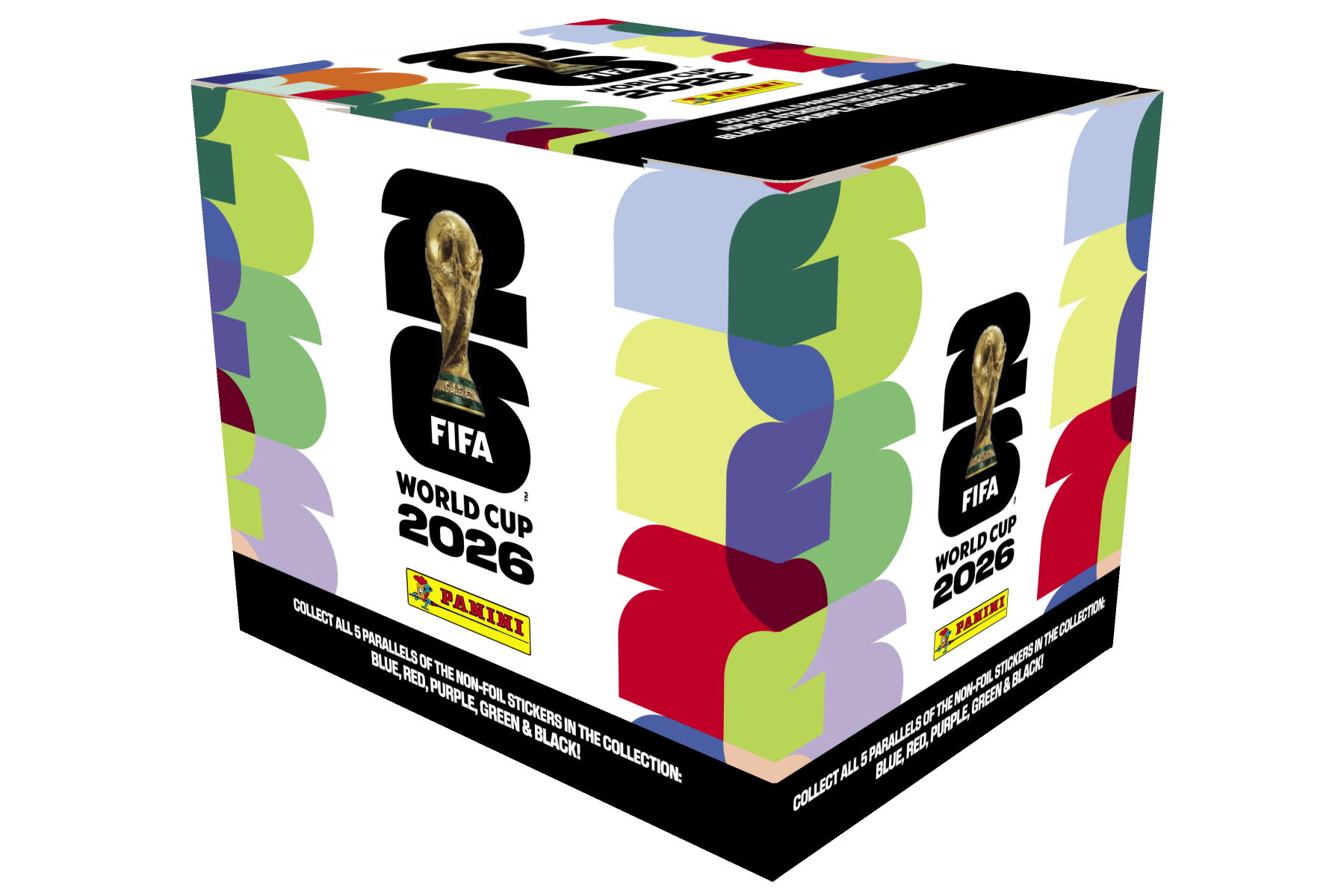 Panini World Cup 2026 sticker 50 count box official product image