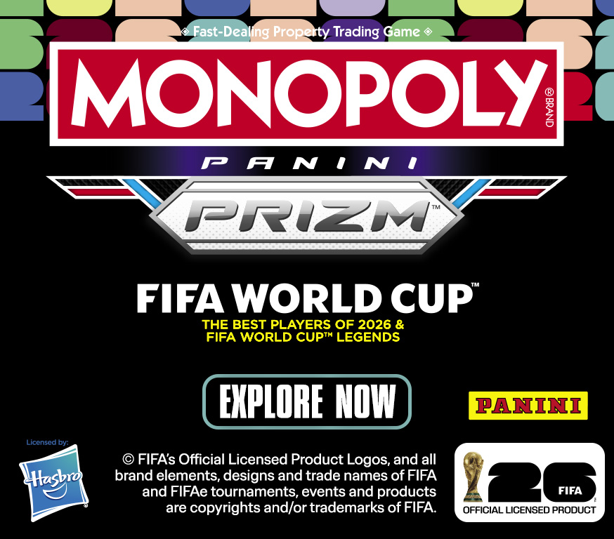 Buy 2026 Panini Prizm Monopoly FIFA World Cup Trading Card Box
